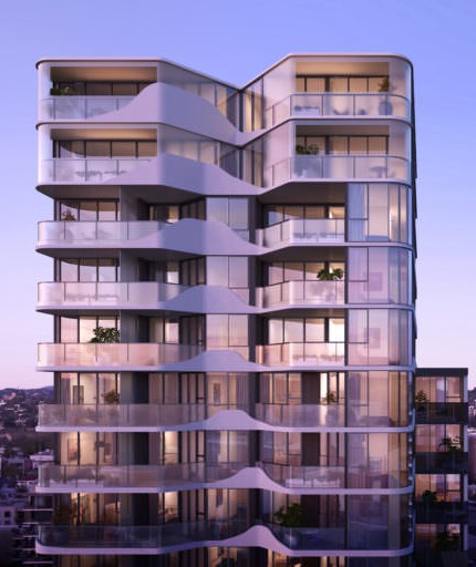 42-48 Claremont Street, South Yarra: JKFM's flagship residential tower at dusk
